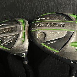 Top Flite Gamer Tour Low CG Wood Set D 10.5° & 5W 18° Stiff Flex Stock Grips