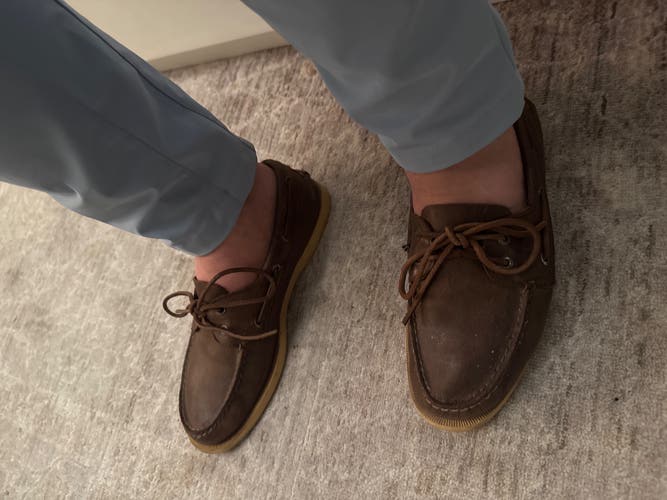 Brown Men's Size M 9.0 (W 10.0) Adult Sperry Shoes (Used)