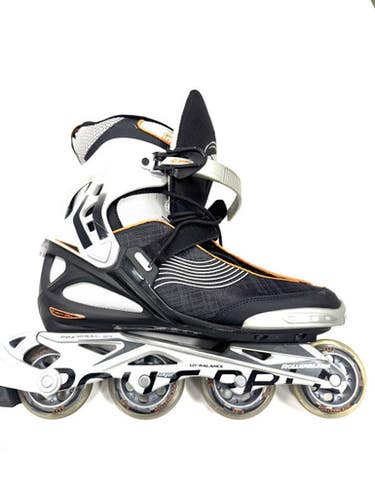 Used Rollerblade SPARK 80 Senior Rec Fitness Skates Grey Senior 12 11860-S000299870