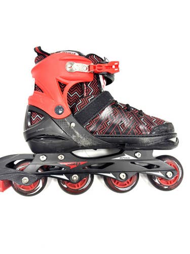 Used ADJ 4-7 Junior Rec Fitness Skates Black Adjustable 11860-S000299868