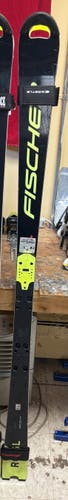 Men's 2022 Racing Fischer RC4 World Cup SL Skis With Bindings Max Din 20 (Used)