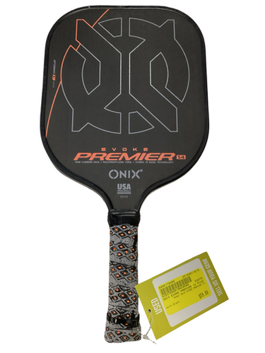 Used ONIX EVOKE PREMIER 14 Pickleball Racquet Black 11613-S000170406