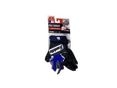 Used Franklin BB/SB Batting Gloves Black SM 11347-S000257935
