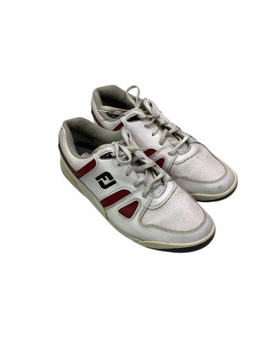 Used Foot Joy Mens Golf Shoes Red And White Senior 11.5 11347-S000257928