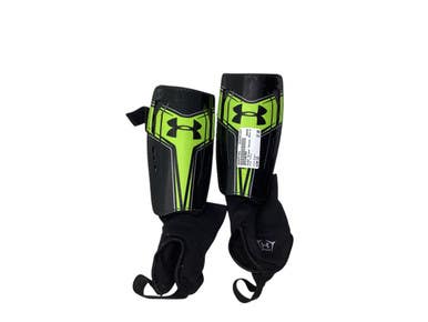 Used Under Armour Soccer Shin Guards Junior Black LG 11347-S000257852