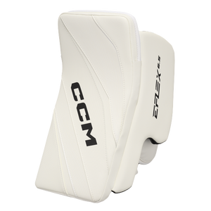 New CCM White E Flex 6.5 Goalie Blocker | Regular | Junior | #191520629519