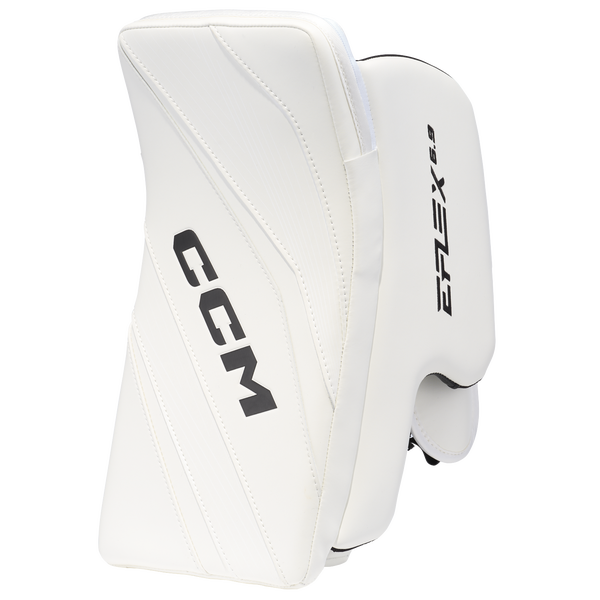 New CCM White E Flex 6.9 Goalie Blocker | Regular | Intermediate | #191520629854