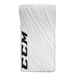 New CCM White E Flex 4.9 Goalie Blocker | Full Right | Senior | #191520268787