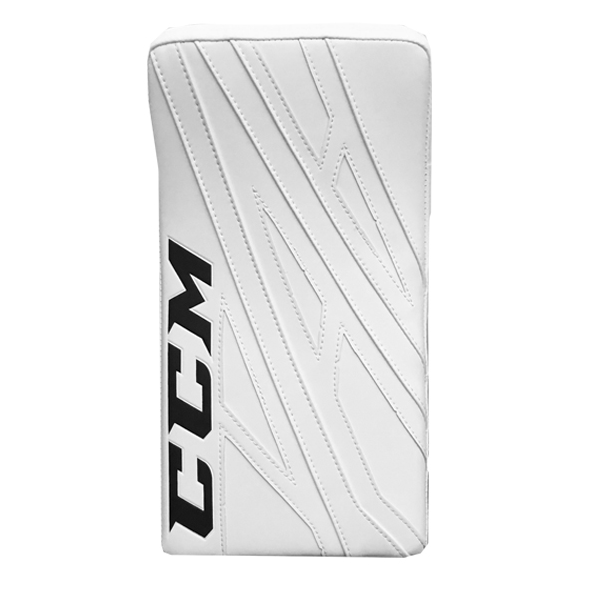 New CCM White E Flex 4.9 Goalie Blocker | Full Right | Senior | #191520268787