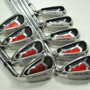 TaylorMade Burner Super Launch 4-PW,AW,SW Iron Set Stiff Flex RH Steel # 204831