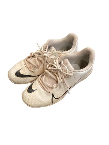 Used Nike BASEBALL CLEATS BB/SB Cleats White Junior 04.5 11884-S000054643