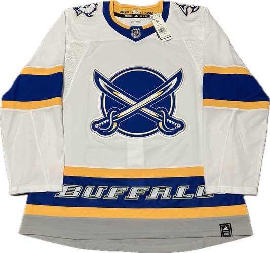 NWT Buffalo Sabres Blank Reverse Retro 1.0 Adidas NHL Hockey Jersey Size 52