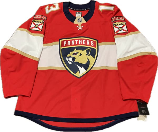 NWT Florida Panthers Sam Reinhart Fanatics Authenic Pro NHL Hockey Jersey 56
