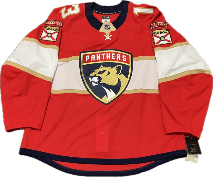 NWT Florida Panthers Sam Reinhart Fanatics Authenic Pro NHL Hockey Jersey 56