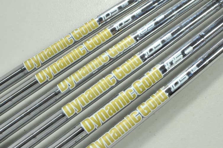 True Temper Dynamic Gold S300 Stiff 5-PW Iron Shaft Set .355 Steel 6pc # 203102