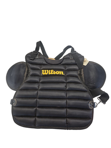 Used Wilson CHEST PROTECTER Catchers Chest Protector Black Youth 11850-S000021876