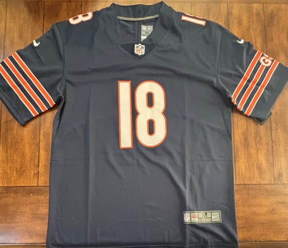 Chicago Bears Caleb Williams #18 Jersey Adult Medium Navy Stitched New With Tags