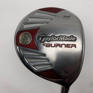 TaylorMade Burner Steel 2007 5 Fairway Wood 18* REAX 50g Senior Graphite Mens RH