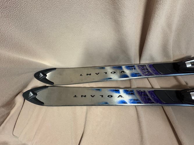 Unisex All Mountain 158 cm Volant Power Skis With Bindings (Used)