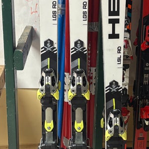 HEAD 188 cm & 156cm World Cup Rebels i.GS RD & I.SL Skis With Bindings Max Din 16 (Used)