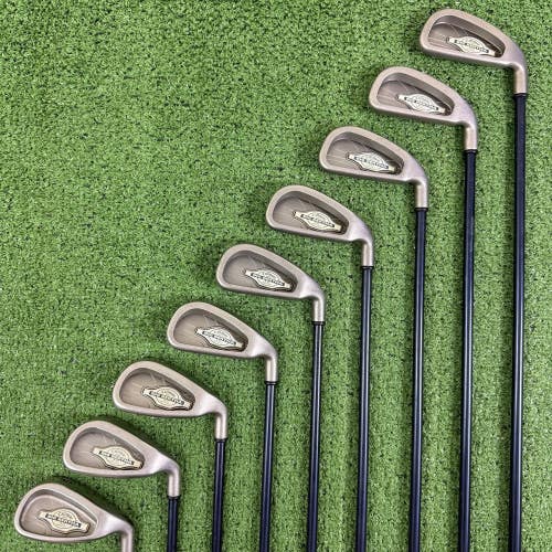 Callaway Big Bertha X-12 Iron Set 2-PW Firm Stiff Flex RCH 99 +1/2 Long