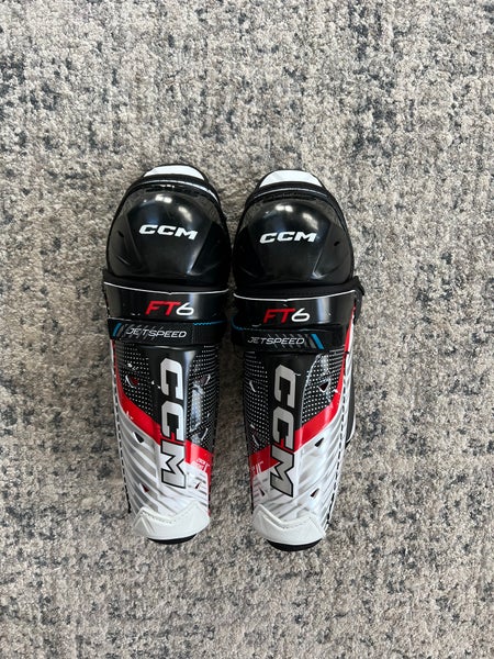Junior CCM Jetspeed FT6 11" Shin Pads (Used)