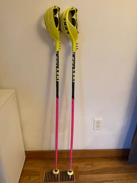 50in (125cm) Leki WORLDCUP SL TBS Racing Ski Poles (Used)