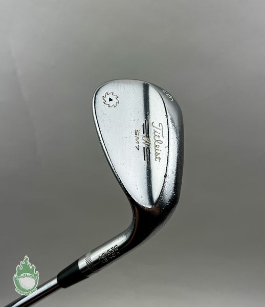 Right Handed Titleist Vokey SM7 M Grind Chrome Wedge 56*-08 Wedge Steel Golf
