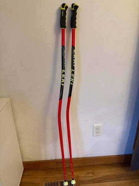 52in (130cm) Leki World Cup Lite GS Racing Ski Poles (Used)