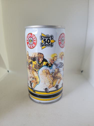 Vintage Iron City Beer Pittsburgh Steelers  50 Seasons Commemorative Beer Can