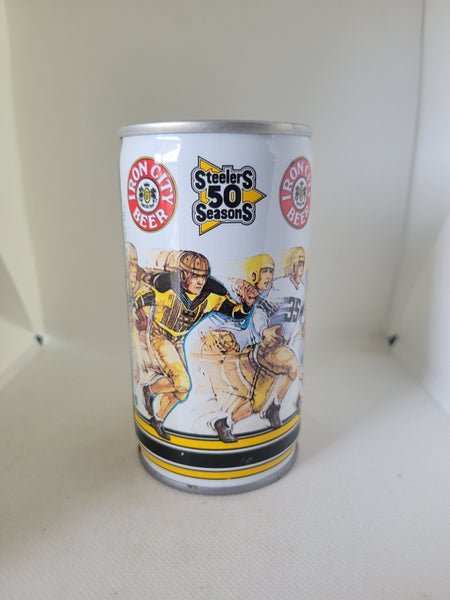 Vintage Iron City Beer Pittsburgh Steelers  50 Seasons Commemorative Beer Can