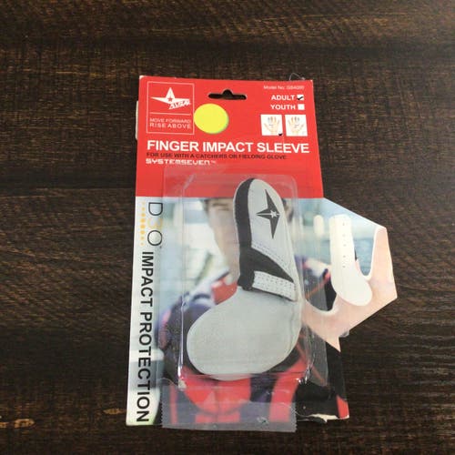 All Star Adult Finger Impact Sleeve Left Hand Protection White (New)