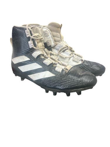 Used Adidas ART F97492 Adult FB Cleats Black And White Senior 13 11862-S000091412