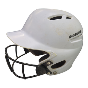 Used Demarini STANDARD Batting Helmet w/Mask White S/M 11862-S000091449