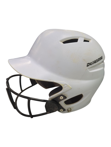 Used Demarini STANDARD Batting Helmet w/Mask White S/M 11862-S000091449