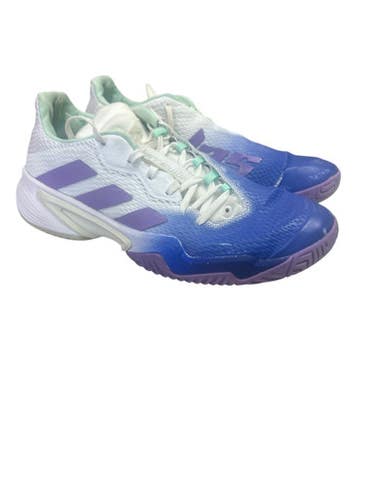 Used Adidas BARRICADE SHOES Basketball Shoes W White And Purple Senior 7.5 11862-S000091490