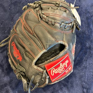 Black Rawlings Gamer Series RH Catcher's Baseball Glove 32" (Used)