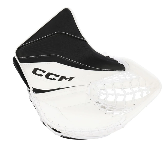 New CCM White/Black E Flex 6.9 Goalie Glove | Regular | Intermediate | #191520684365