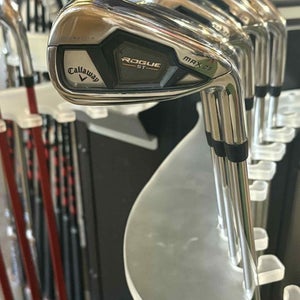 Callaway Rogue ST Iron Set 5-SW Reg  RH Steel  New Grips