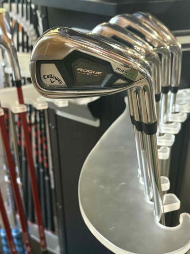 Callaway Rogue ST Iron Set 5-SW Reg Flex Buffed, Spec Checked, New Grips