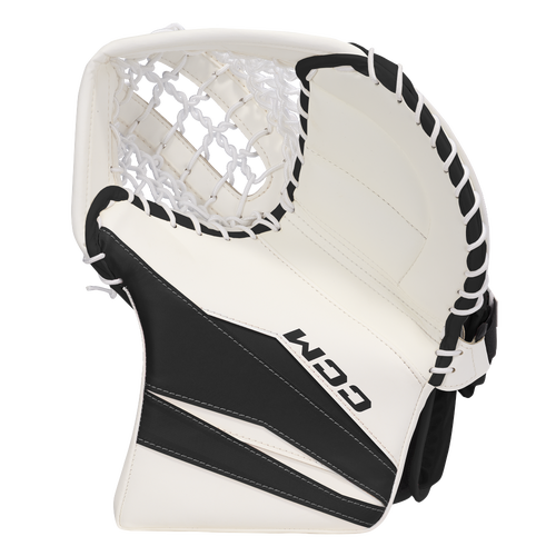 New CCM White/Black Axis F5 Goalie Glove | Regular | Junior | #191520866716