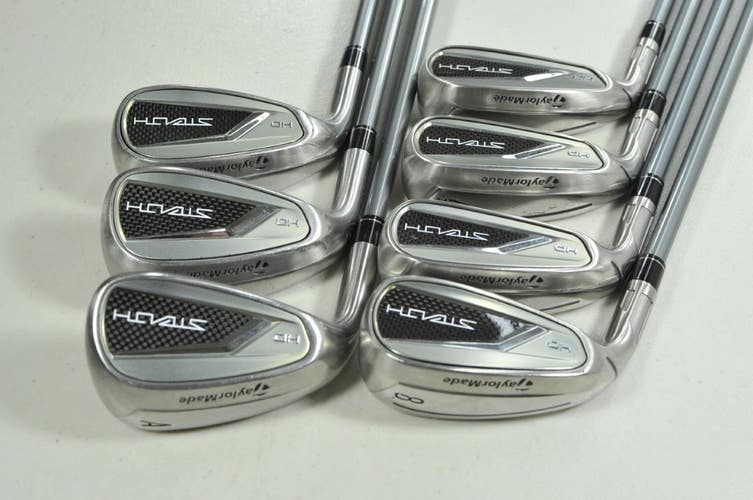 LEFT HANDED TaylorMade Stealth HD 5-PW,AW Iron Set Regular Flex Graphite #204756