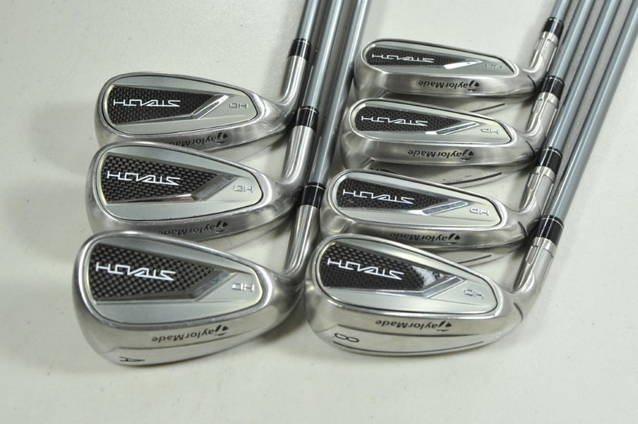 LEFT HANDED TaylorMade Stealth HD 5-PW,AW Iron Set Regular Flex Graphite #204756