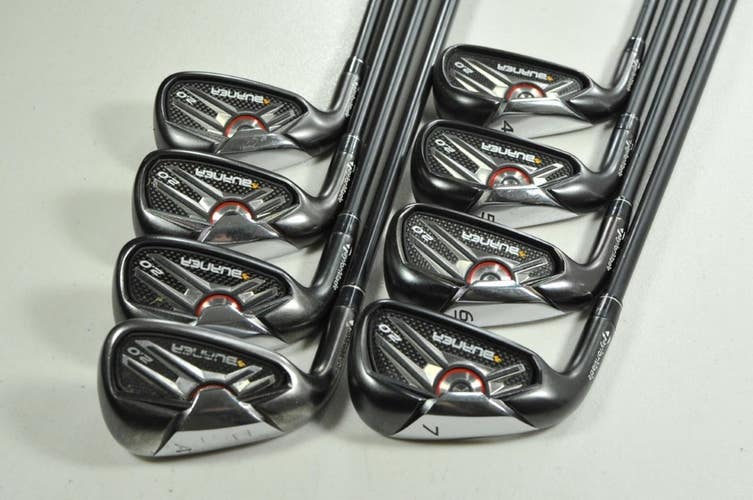 LEFT HANDED TaylorMade Burner 2.0 4-PW,AW Iron Set Regular Flex Graphite #204755