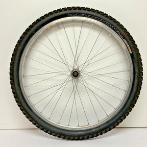 Bontrager Corvair 32-Spoke Silver Aluminum 26" QR Front Wheel HARDROCK'R Tire