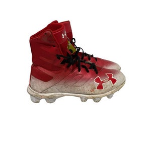 Used Under Armour Jr FB Cleats Red Junior 04 11847-S000030514