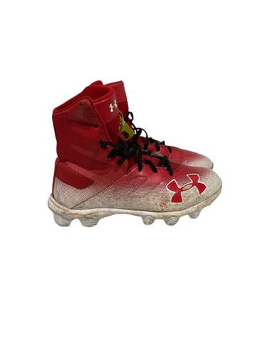 Used Under Armour Jr FB Cleats Red Junior 04 11847-S000030514