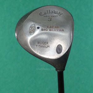 Callaway Great Big Bertha Warbird Ruger Titanium Fairway 3 Wood Graphite Regular