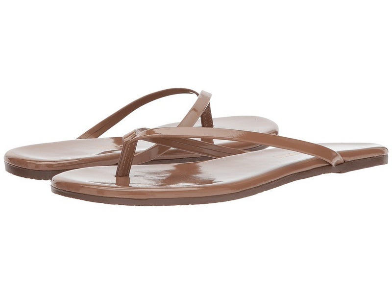 TKEES Foundation Gloss Womens US 9 beach bum Patent Leather Thong Sandals TLW157