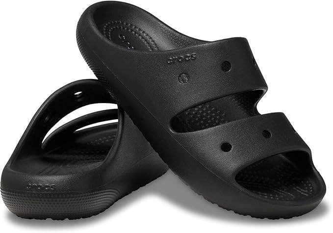 Crocs Classic 209421-001 Slide Unisex Kids US 1 Black Double Strap Sandal TLW172